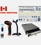 All in one Point of Sale POS system Includes Barcode Scanner Cash drawer
