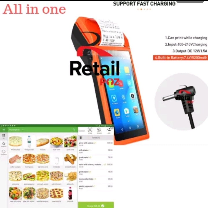 All in one Entry level POS Point of Sale System Combo Kit Retail Store PDA