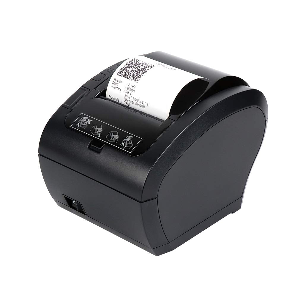 80mm Thermal Receipt Printer POS Printer with USB Ethernet Port for Re –  retailpoz