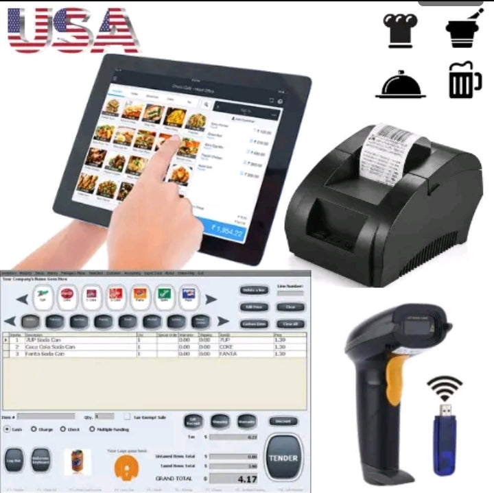 Best Deal Tablet Combo Kit  POS Point of Sale System Retail Store