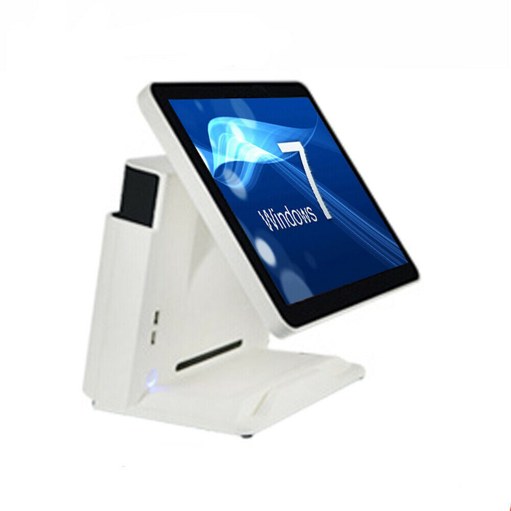 15" Point of sale POS system register Touch White screen restaurant retail Bar Deli includes accessories